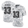 P.Eagles #33 Cooper DeJean Player Arctic Camo Salute to Service Limited Game Ldoa Stitched Jerseys