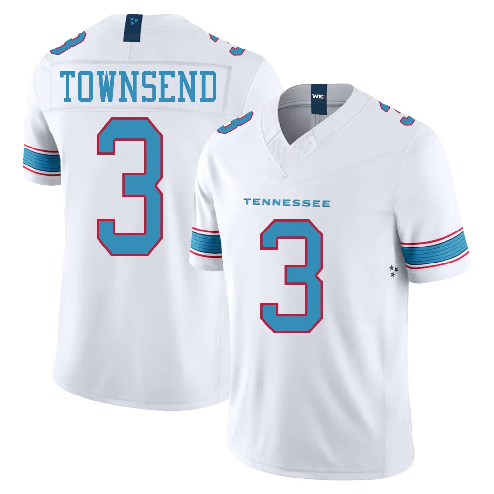 T.Titans #3 Tommy Townsend Player White Limited Vapor F.U.S.E. Home Game Ldoa Stitched Jerseys