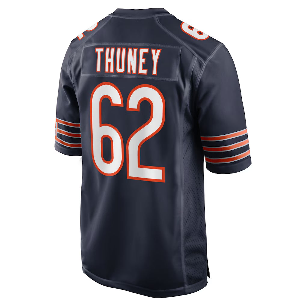 C.Bears #62 Joe Thuney Player Navy Home Game Ldoa Stitched Jerseys