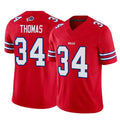 B.Bills #34 Thurman Thomas Player Red Vapor F.U.S.E. Limited Home Game Ldoa Stitched Jerseys