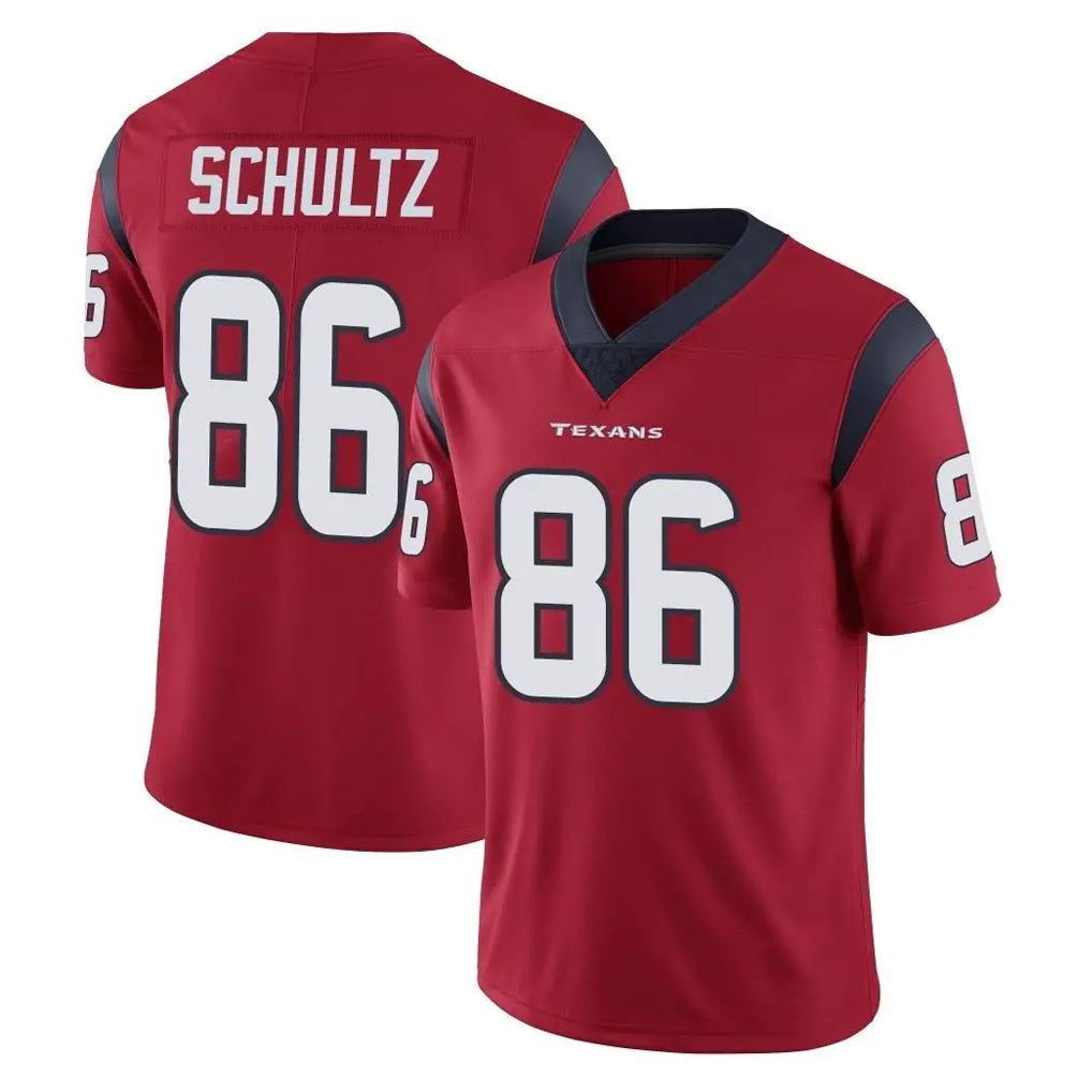 H.Texans #86 Dalton Schultz Player Red Limited Vapor Untouchable Home Game Ldoa Stitched Jerseys
