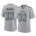 P.Eagles #33 Cooper DeJean Player Gray Atmosphere Fashion Home Game Ldoa Stitched Jerseys