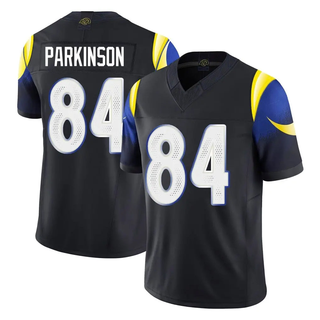 LA.Rams #84 Colby Parkinson Player Black Midnight Rivalries Collection Limited Home Game Ldoa Stitched Jerseys