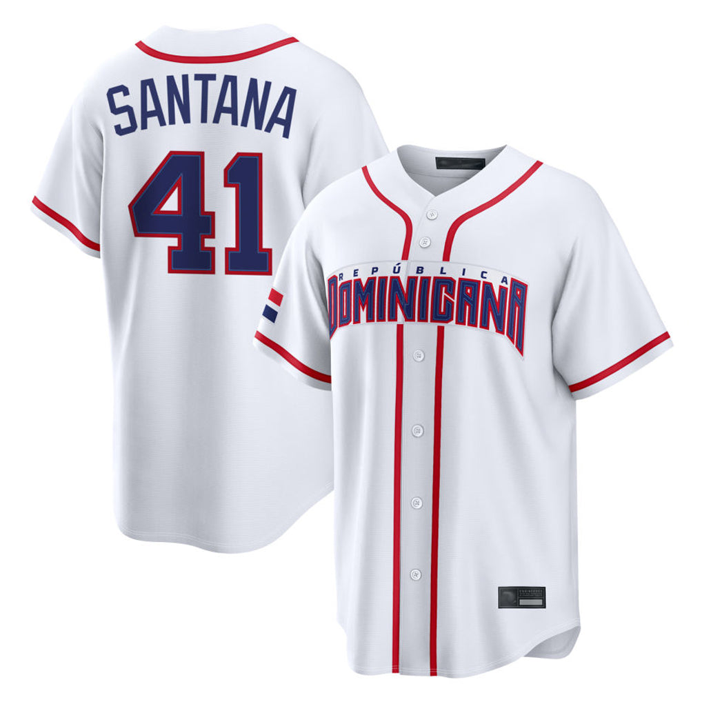 A.Diamondbacks #41 Carlos Santana Player White 2026 World Classic Home Game Ldoa Stitched Jerseys