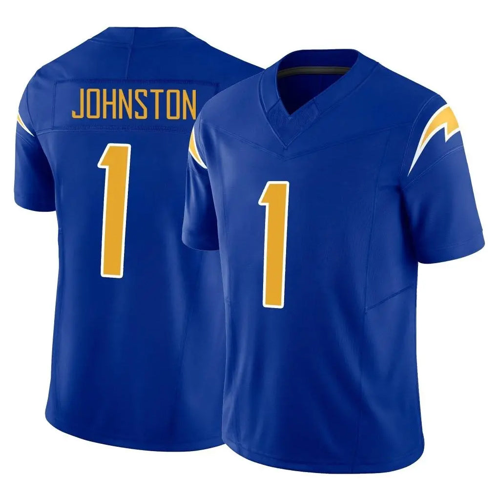 LA.Chargers #1 Quentin Johnston Player Royal Limited Vapor F.U.S.E. Home Game Ldoa Stitched Jerseys