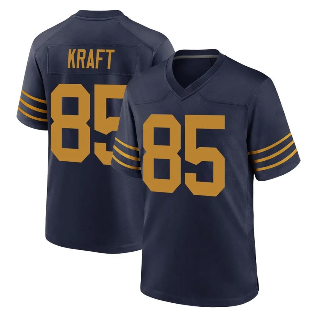 GB.Packers #85 Tucker Kraft Player Navy The 1923 Classic Home Game Ldoa Stitched Jerseys
