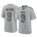 GB.Packers #9 Christian Watson Player Gray Atmosphere Fashion Home Game Ldoa Stitched Jerseys