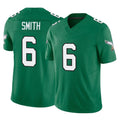 P.Eagles #6 DeVonta Smith Player Green Kelly Alternate Vapor F.U.S.E. Home Game Ldoa Stitched Jerseys
