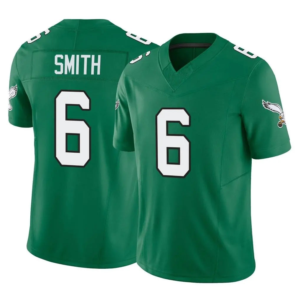 P.Eagles #6 DeVonta Smith Player Green Kelly Alternate Vapor F.U.S.E. Home Game Ldoa Stitched Jerseys