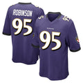B.Ravens #95 Tavius Robinson Player Purple Color Rush Home Game Ldoa Stitched Jerseys