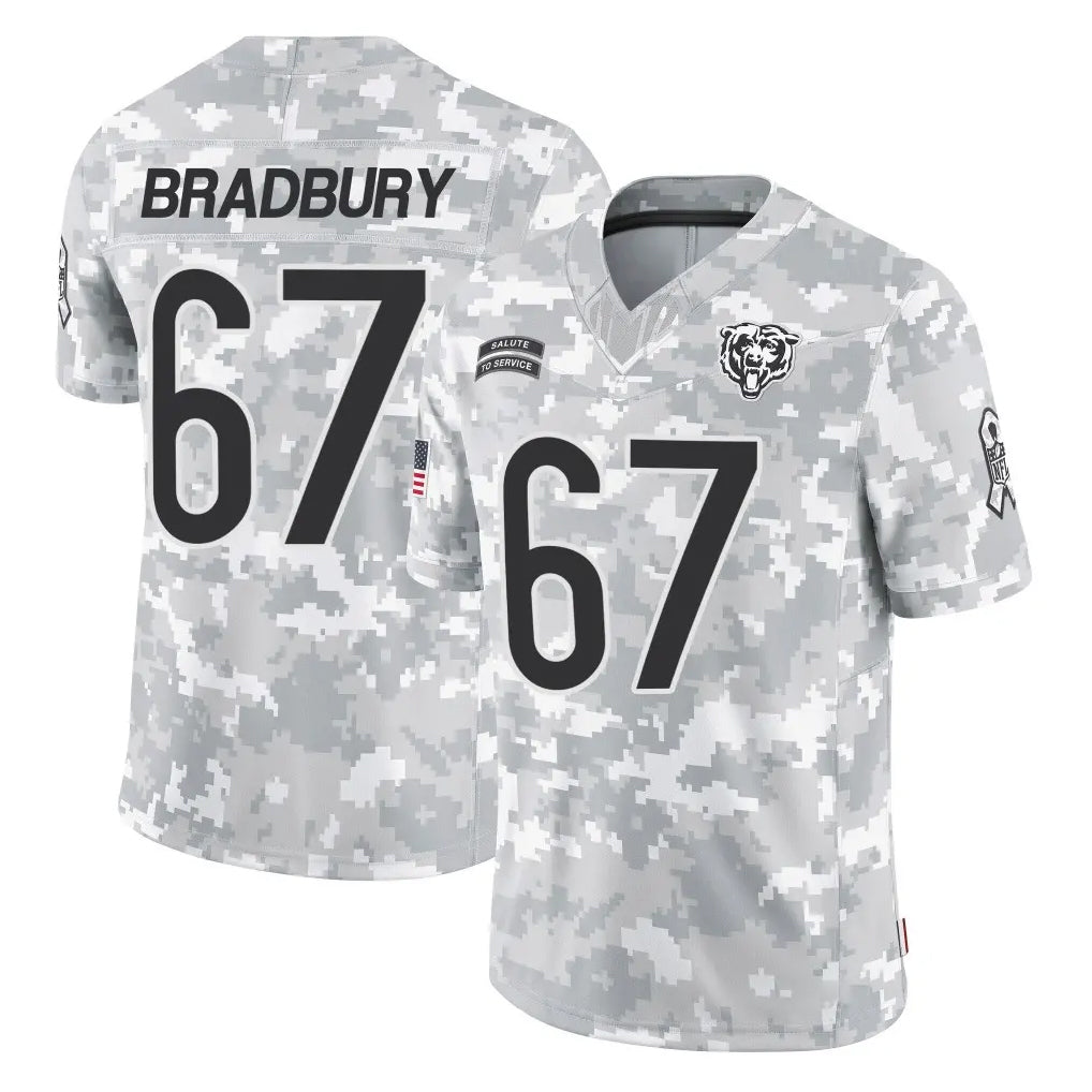 C.Bears #67 Garrett Bradbury Player Arctic Camo Salute to Service Limited Ldoa Stitched Jerseys