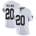 LV.Raiders #20 Isaiah Pola-Mao Player White Limited Vapor Untouchable Home Game Ldoa Stitched Jerseys