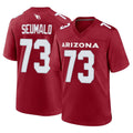 A.Cardinals #73 Isaac Seumalo Player Cardinal Limited Home Game Ldoa Stitched Jerseys