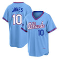 A.Braves #10 Chipper Jones Player Powder Blue 2026 City Connect T-shirt Home Game Ldoa Stitched Jerseys