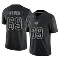 TB.Buccaneers #69 Cody Mauch Player Black Reflective Limited Home Game Ldoa Stitched Jerseys