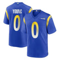 LA.Rams #0 Byron Young Player Royal Home Game Ldoa Stitched Jerseys