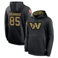 W.Commanders #85 Chig Okonkwo Player Black Salute to Service Performance Pullover Hoodies Home Game Ldoa Stitched Jerseys