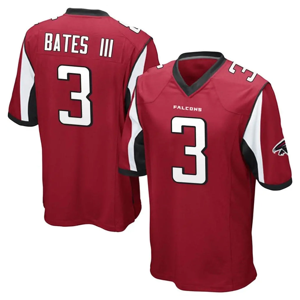 A.Falcons #3 Jessie Bates III Player Red Color Vapor Home Game Ldoa Stitched Jerseys