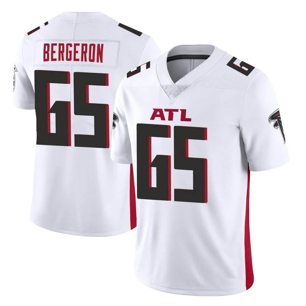 A.Falcons #65 Matthew Bergeron Player White Vapor Untouchable Limited Home Game Ldoa Stitched Jerseys