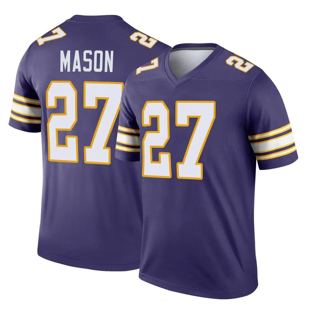 M.Vikings #27 Jordan Mason Player Purple Limited Classic Home Game Ldoa Stitched Jerseys
