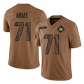 C.Bengals #71 Amarius Mims Player Brown Salute to Service Limited Ldoa Stitched Jerseys