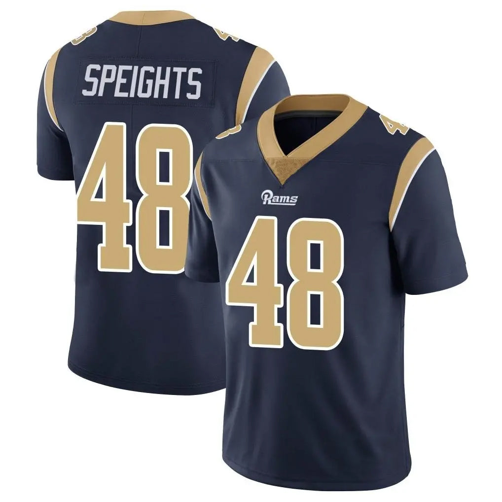 LA.Rams #48 Omar Speights Player Navy Limited Vapor Untouchable Home Game Ldoa Stitched Jerseys