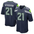 S.Seahawks #21 Devon Witherspoon Player Navy Home Game Ldoa Stitched Jerseys