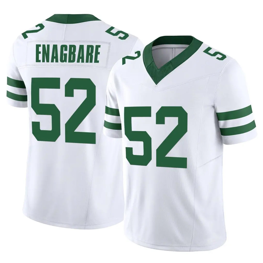 NY.Jets #52 Kingsley Enagbare Player White Legacy Limited Vapor F.U.S.E. Home Game Ldoa Stitched Jerseys