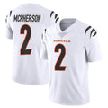 C.Bengals #2 Evan McPherson Player White Vapor Untouchable Limited Home Game Ldoa Stitched Jerseys