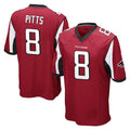 A.Falcons #8 Kyle Pitts Sr. Player Red Color Vapor Home Game Ldoa Stitched Jerseys