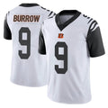 C.Bengals #9 Joe Burrow Player White Color Rush Vapor Untouchable Limted Home Game Ldoa Stitched Jerseys