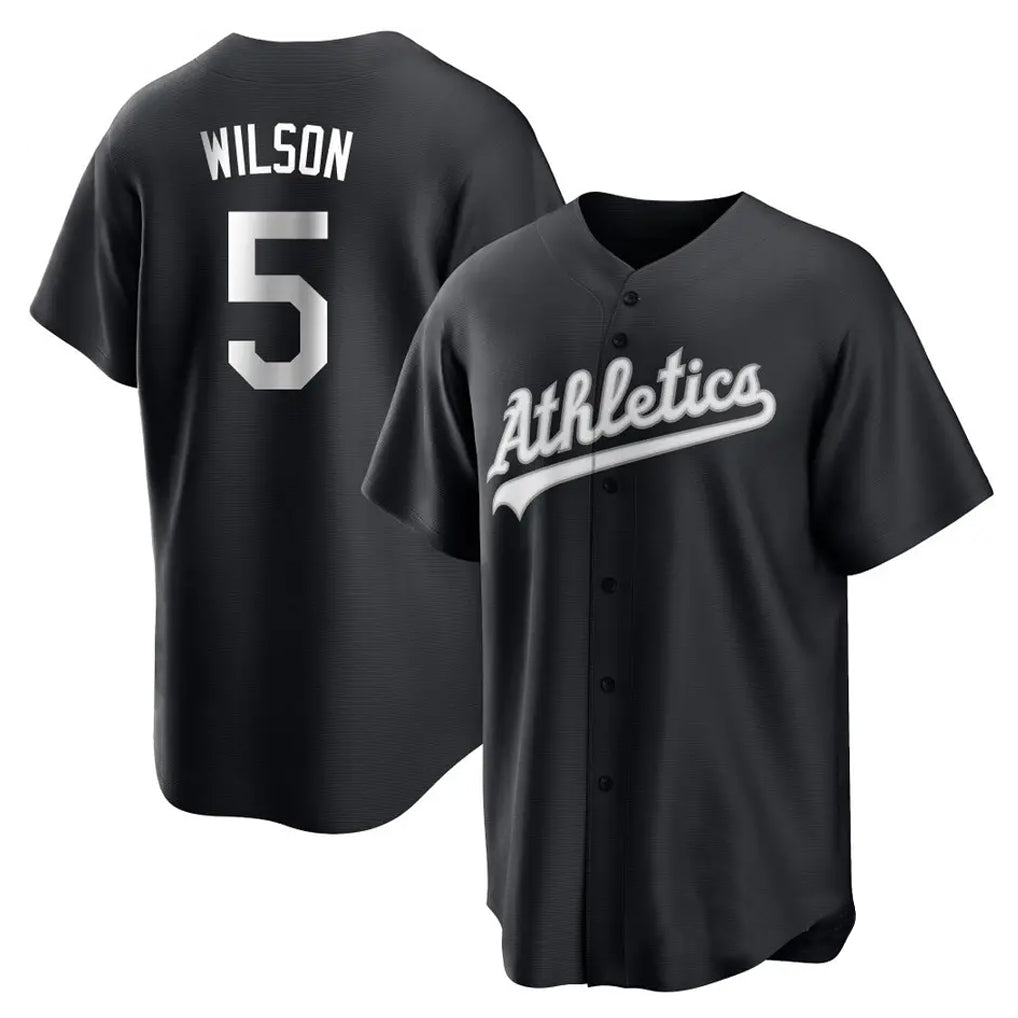 Athletics #5 Jacob Wilson Player Black Fashion Home Game Ldoa Stitched Jerseys