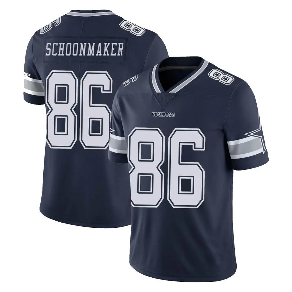 D.Cowboys #86 Luke Schoonmaker Player Navy Vapor Untouchable Limited Home Game Kdoa Stitched Jerseys
