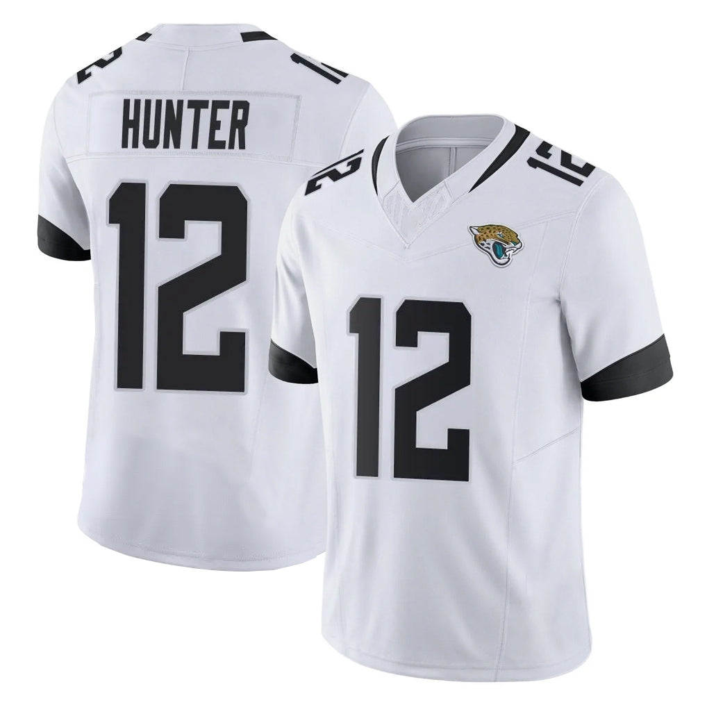 J.Jaguars #12 Travis Hunter Player White Vapor F.U.S.E. Limited Home Game Ldoa Stitched Jerseys