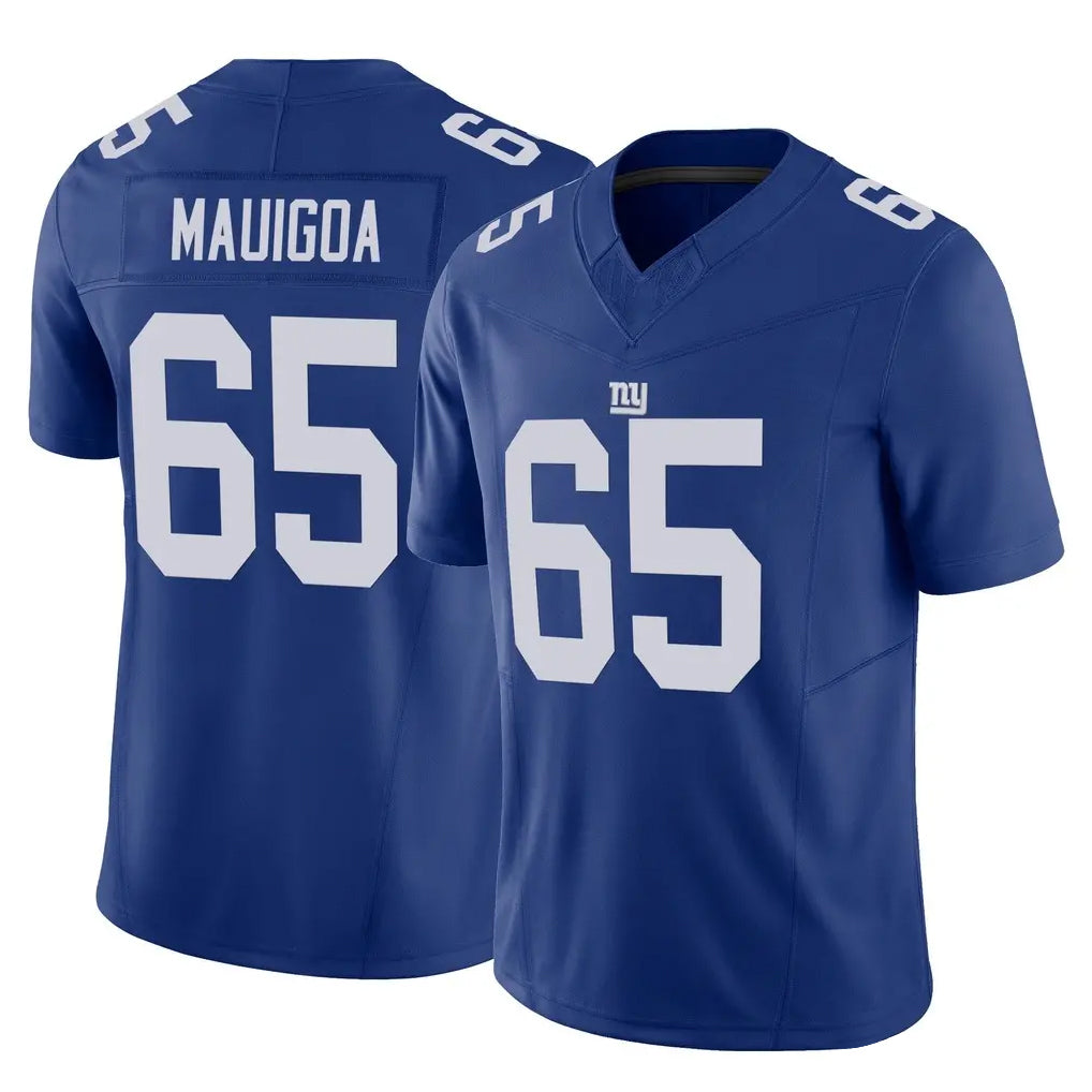 NY.Giants #65 Francis Mauigoa Player Royal Limited Vapor F.U.S.E. Home Game Ldoa Stitched Jerseys