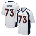 D.Broncos #73 Frank Crum Player White Game Ldoa Stitched Jerseys