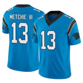 C.Panthers #13 John Metchie III Player Blue Vapor F.U.S.E. Limited Home Game Ldoa Stitched Jerseys