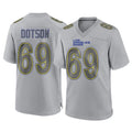 LA.Rams #69 Kevin Dotson Player Gray Atmosphere Fashion Home Game Ldoa Stitched Jerseys