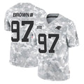 C.Panthers #97 Bobby Brown III Player Arctic Camo Salute to Service Limited Game Ldoa Stitched Jerseys