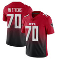 A.Falcons #70 Jake Matthews Player Red Vapor Untouchable Limited Home Game Ldoa Stitched Jerseys