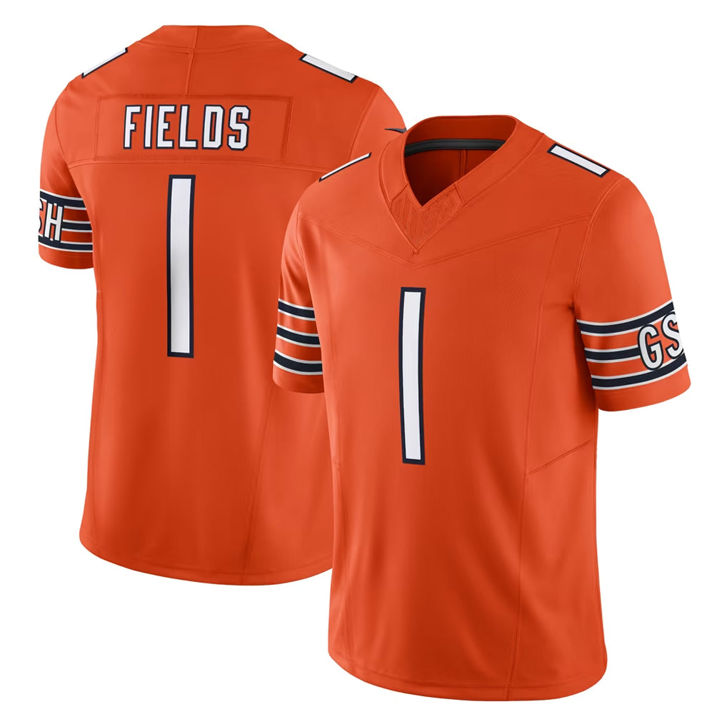 C.Bears #1 Jaylon Johnson Player Orange Vapor F.U.S.E. Limited Home Game Ldoa Stitched Jerseys