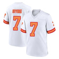 TB.Buccaneers #7 Bucky Irving Player White '76 Home Game Ldoa Stitched Jerseys
