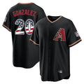 A.Diamondbacks #20 Luis Gonzalez Player Black USA 250 Fourth of July Game Home Ldoa Stitched Jerseys