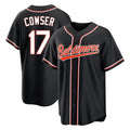 B.Orioles #17 Colton Cowser Player Black Out Home Game Ldoa Stitched Jerseys