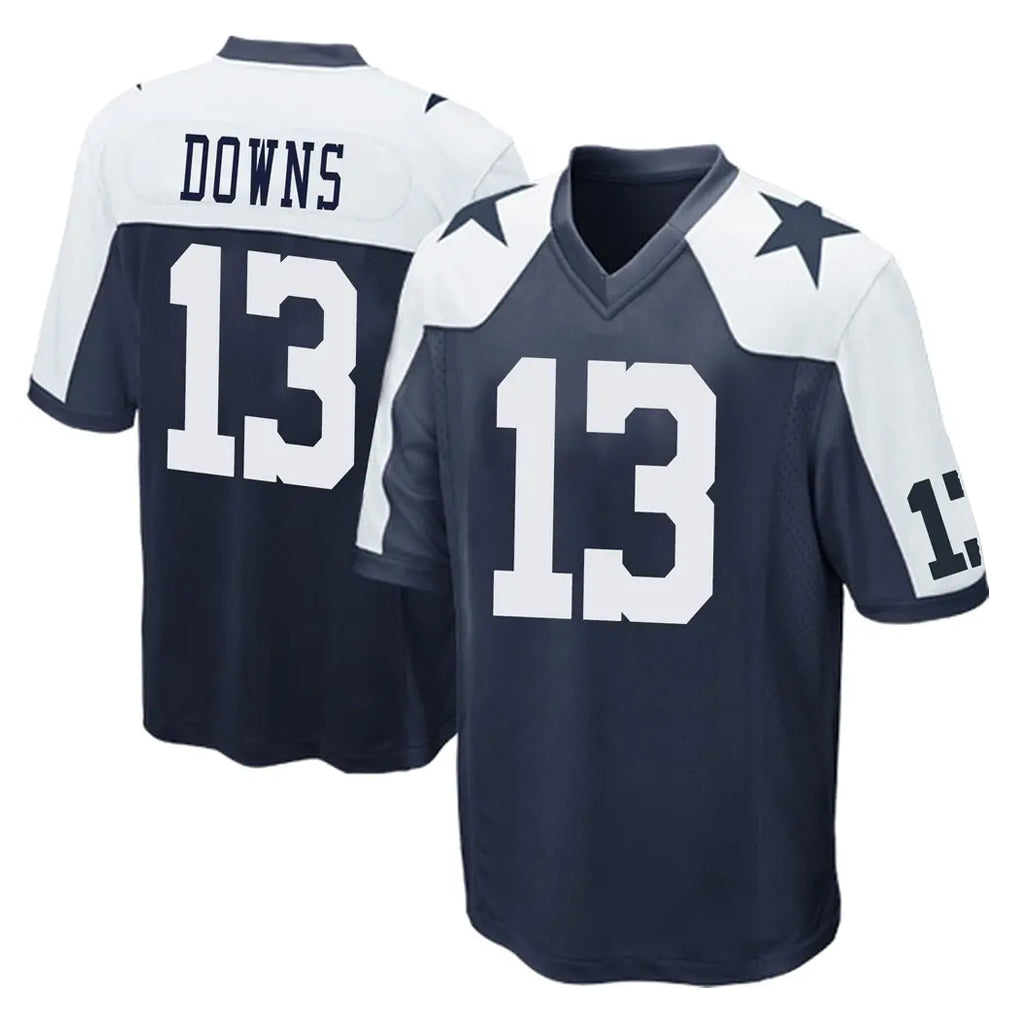 D.Cowboys #13 Caleb Downs Player Navy-White Alternate Home Game Ldoa Stitched Jerseys