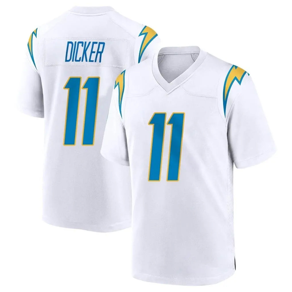 LA.Chargers #11 Cameron Dicker Player White Home Game Ldoa Stitched Jerseys