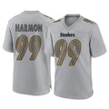 P.Steelers #99 Derrick Harmon Player Gray Atmosphere Fashion Home Game Ldoa Stitched Jerseys