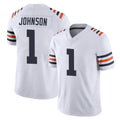 C.Bears #1 Jaylon Johnson Player White Classic Vapor Limited Home Game Ldoa Stitched Jerseys