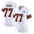 C.Browns #77 Zion Johnson Player White Limited  Vapor 1946 Collection Alternate Game Ldoa Stitched Jerseys