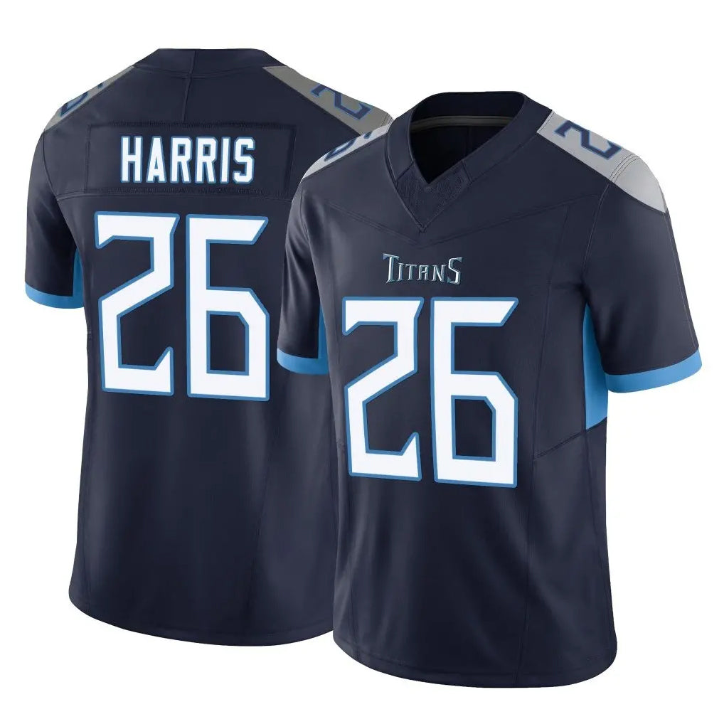 T.Titans #26 Marcus Harris Player Navy Limited Vapor F.U.S.E. Home Game Ldoa Stitched Jerseys
